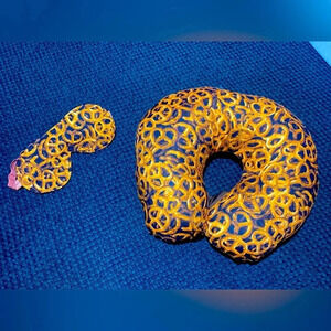 Neck pillow and eye mask set